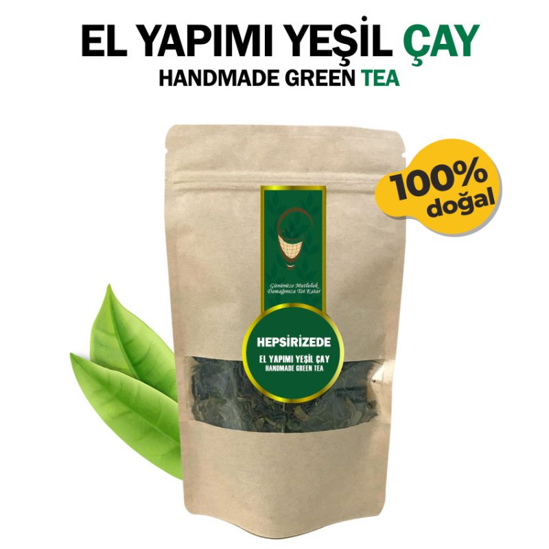 El Yapımı Yeşil Çay - 50 gr