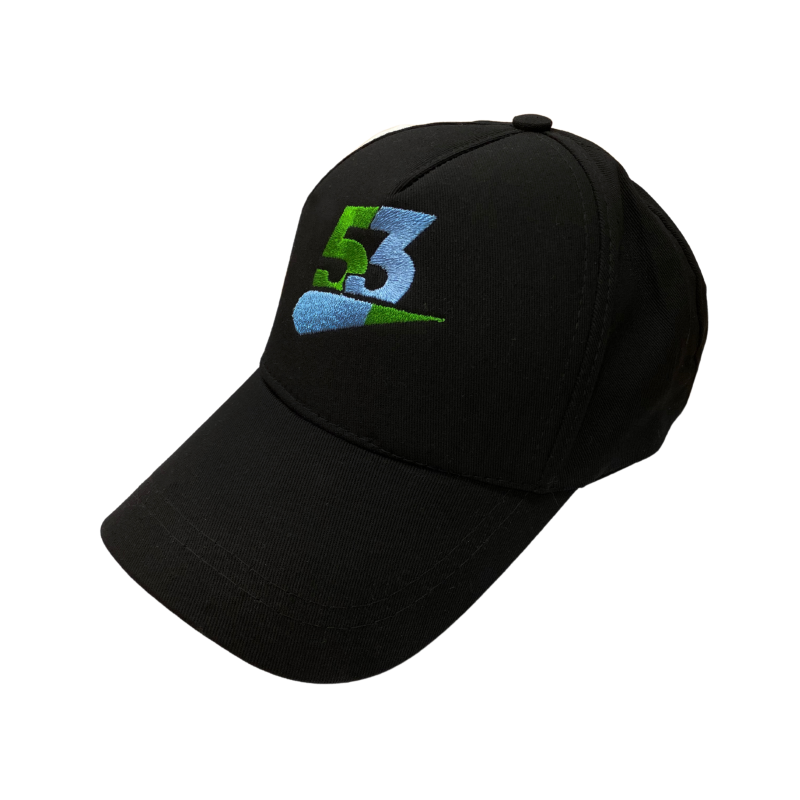 ​53 Dinamik Unisex Siyah Şapka