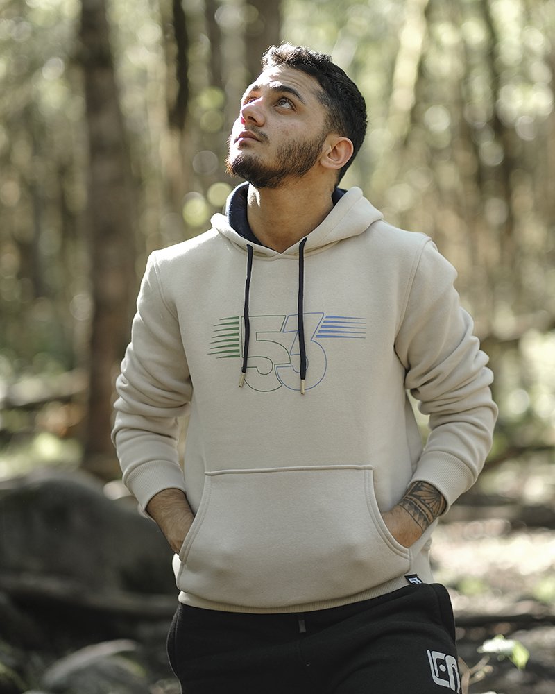 53 Mapavri Kapüşonlu Krem Sweatshirt