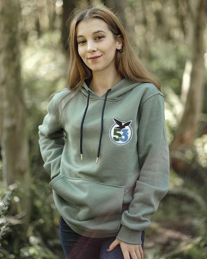 53 Atmaca Armalı Kapüşonlu Mint Sweatshirt